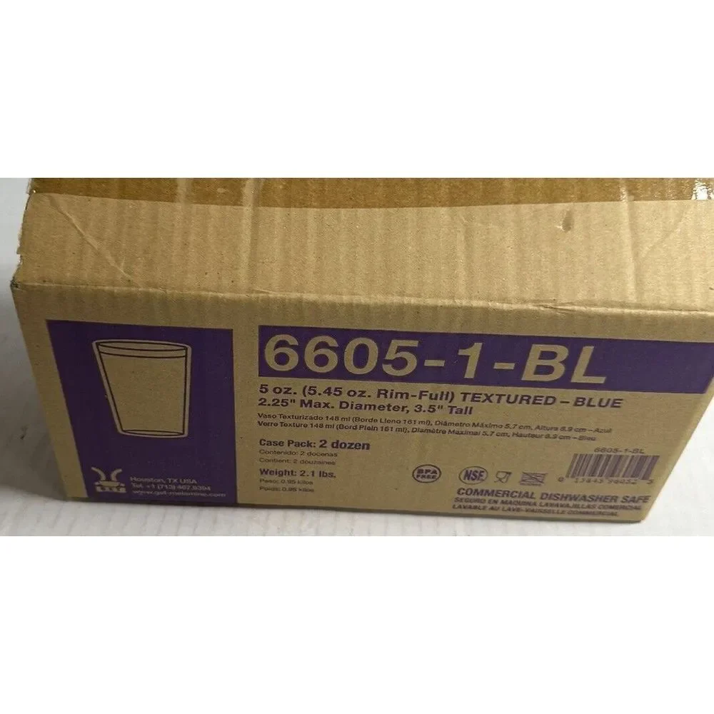 Pack 24) Restaurant Tumbler 5oz Juice Beverage Cups‎ Stackable~Break-Resistant